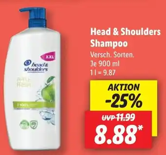 Lidl Head & Shoulders Shampoo 900 ml Angebot