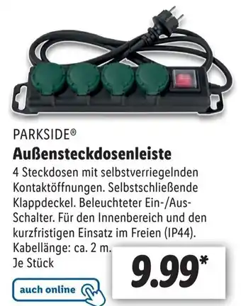 Lidl Parkside Außensteckdosenleiste Angebot