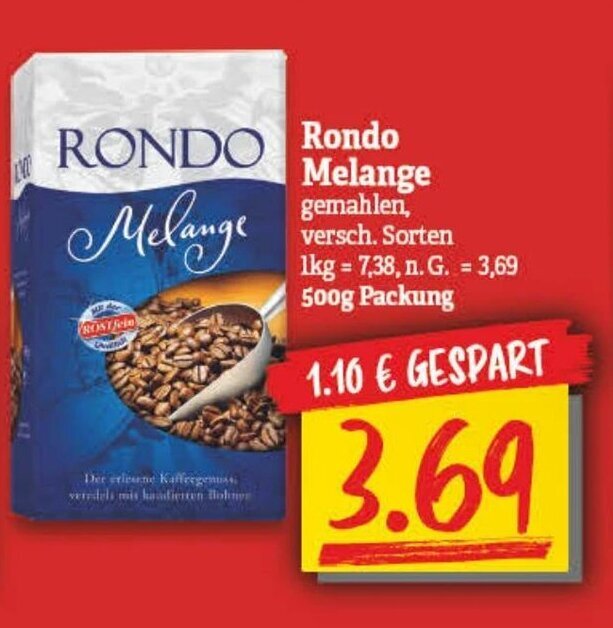 Rondo Melange 1kg Angebot bei NP Discount