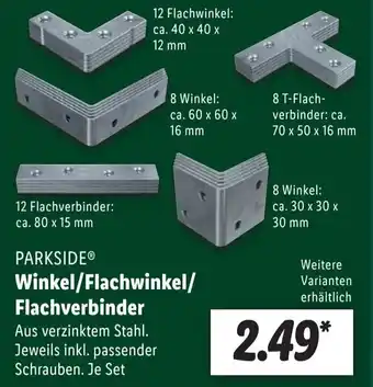 Lidl Parkside Winkel/Flachwinkel/Flachverbinder Angebot