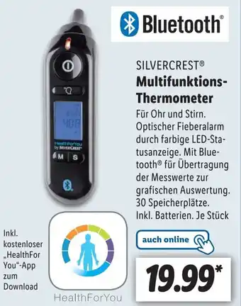 Lidl Silvercrest Multifunktions Thermometer Angebot