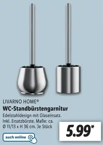 Lidl Livarno Home WC Standbürstengarnitur Angebot