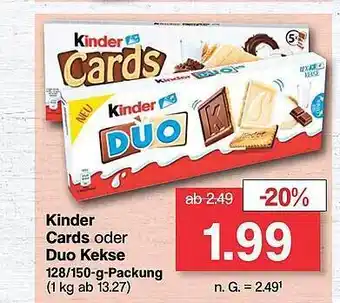 Famila Nord West Kinder cards oder duo kekse Angebot