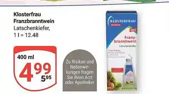 Globus Klosterfrau franzbranntwein Angebot