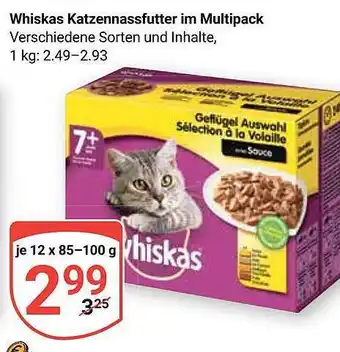 Globus Whiskas katzennassfutter im multipack Angebot