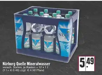 E-Center Nürburg quelle mineralwasser Angebot