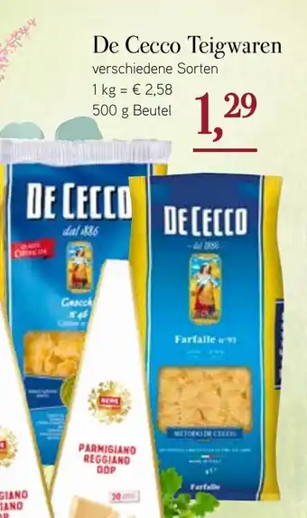 Dornseifer De Cecco Teigwaren 500g Beutel Angebot