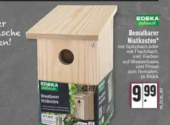 Edeka Edeka zuhause bemalbarer nistkasten Angebot