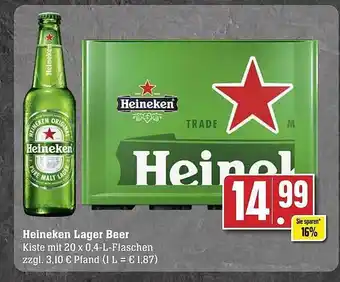 Edeka Heineken lager beer Angebot