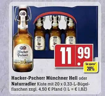 Edeka Hacker-pschorr münchner hell oder naturradler Angebot