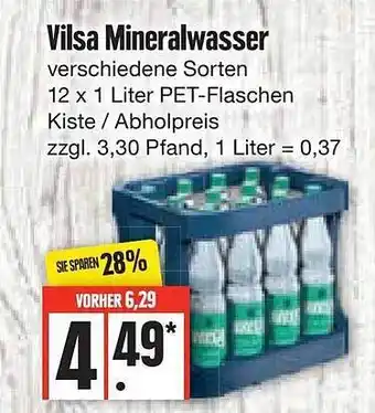 Edeka Frischemarkt Vilsa mineralwasser Angebot