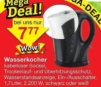 Jawoll Wasserkocher Angebot