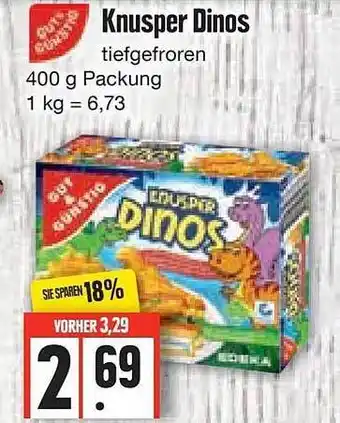 Edeka Frischemarkt Gut & günstig knusper dinos Angebot