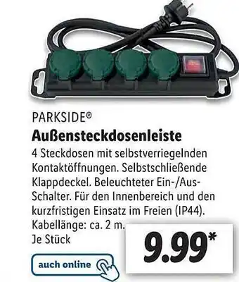 Lidl Parkside außensteckdosenleiste Angebot