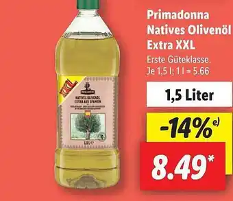 Lidl Primadonna natives olivenöl extra xxl Angebot