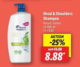 Lidl Head & shoulders shampoo versch. sorten Angebot