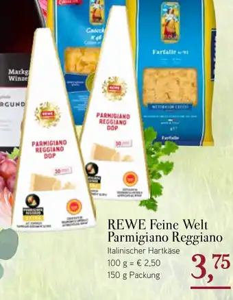 Dornseifer Rewe Feine Welt Parmigiano Reggiano 150g Angebot