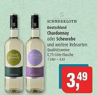 Markant Schneekloth chardonnay oder scheurebe Angebot