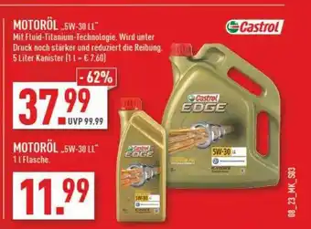 Marktkauf Motoröl „5w-30 ll” castrol Angebot