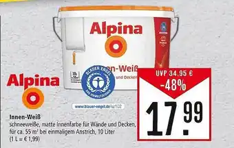 Marktkauf Innen-weiß alpina Angebot