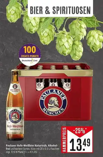 Marktkauf Paulaner hefe-weißbier naturtrüb, alkohol-frei Angebot