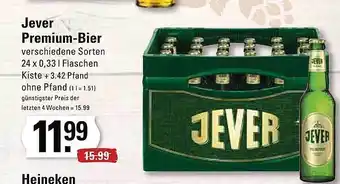 Meyer's Frischemarkt Jever premium-bier Angebot