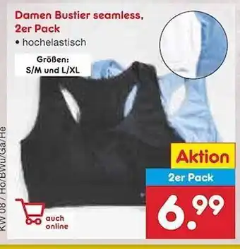 Netto Marken-Discount Damen bustier seamless, 2er pack Angebot