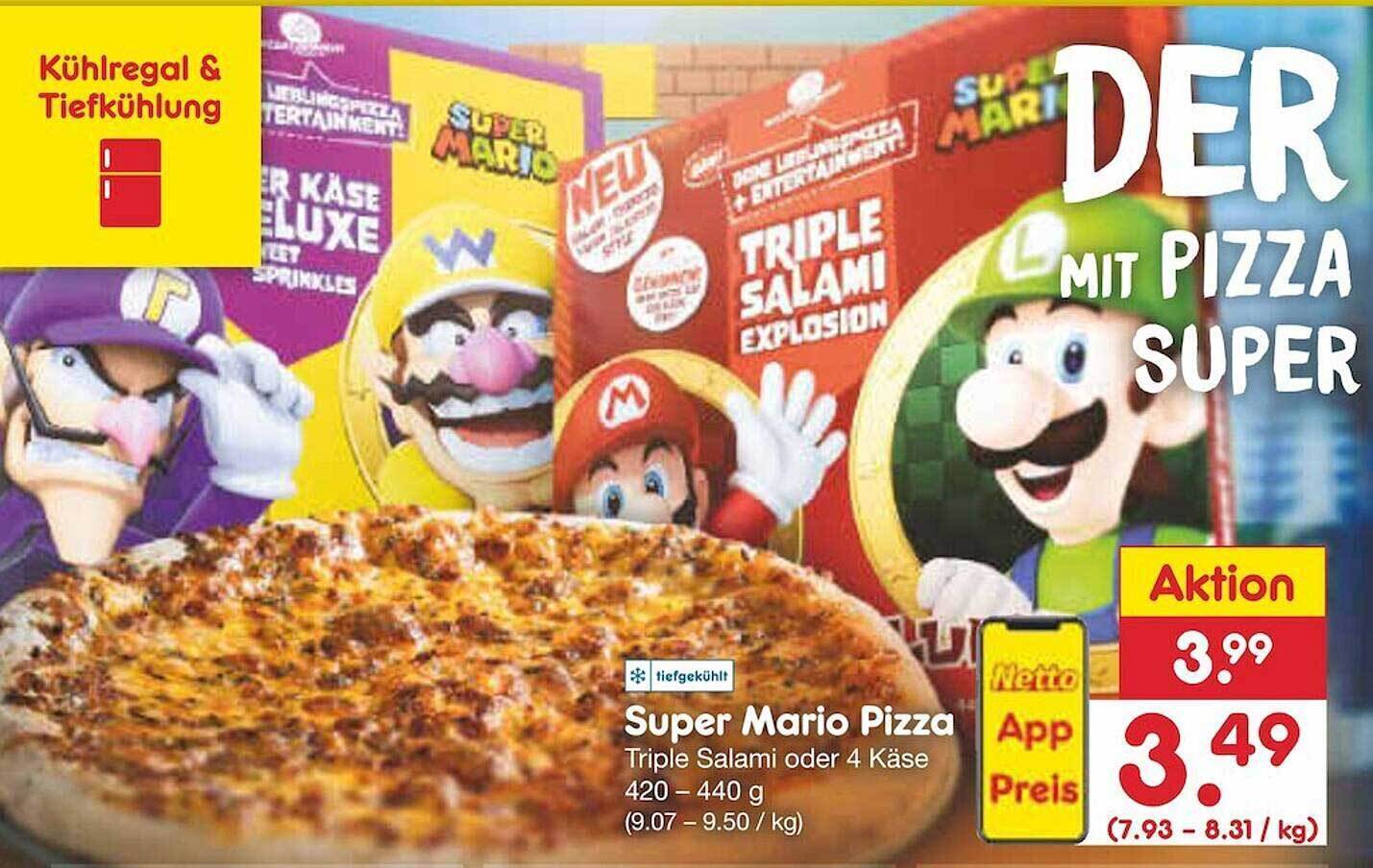 Super mario pizza Angebot bei Netto MarkenDiscount