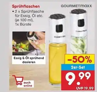 Netto Marken-Discount Sprühflaschen gourmetmaxx Angebot