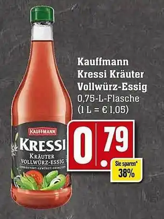 Scheck-in-Center Kauffmann kressi kräuter vollwürz-essig Angebot