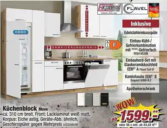 Poco Küchenblock move express küchen & flavel Angebot