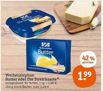 tegut Weihenstephan butter oder die streichzarte Angebot