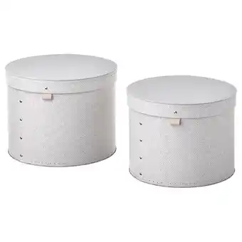 IKEA Stuteri box mit deckel 2er-set beige Angebot