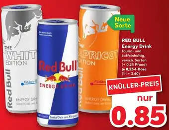 Kaufland Red Bull Energy Drink 0,25 L Dose Angebot