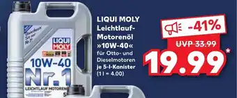 Kaufland Liqui Moly Leichtlauf Motorenöl ,,10W-40" Angebot