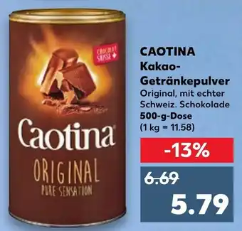 Kaufland Caotina Kakao Getränkepulver 500 g Dose Angebot