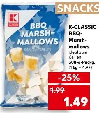 Kaufland K-Classic BBQ Marshmallows 300 g Packg. Angebot