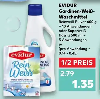 Kaufland Evidur Gardiner weiẞ Waschmittel 500 ml Angebot