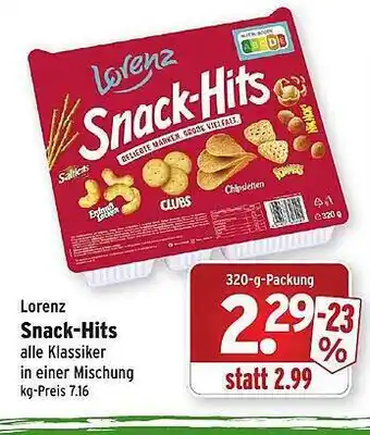 Wasgau Lorenz snack-hits Angebot