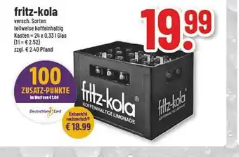trinkgut Fritz-kola verschiedene sorten Angebot