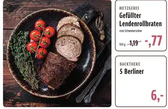 BUNGERT Metzgerei gefüllter lendenrollbraten oder backtheke 5 berliner Angebot