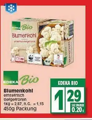 E Reichelt Edeka bio blumenkohl Angebot