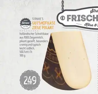 Edeka Struve Gutshofkäse ziege pikant Angebot