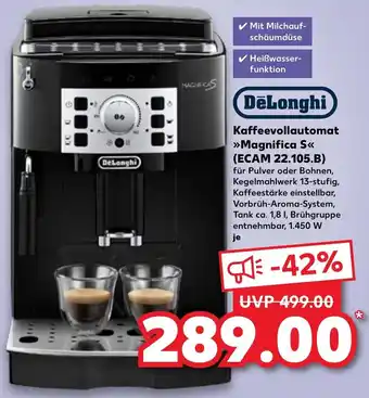 Kaufland Kaffeevollautomat>>Magnifica S<<(ECAM 22.105.B) Angebot