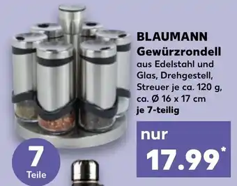 Kaufland Blaumann Gewürzrondekk Ø 16 x 17 cm je 7 teilig Angebot