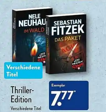 Aldi Nord Thriller-edition verschiedene titel Angebot