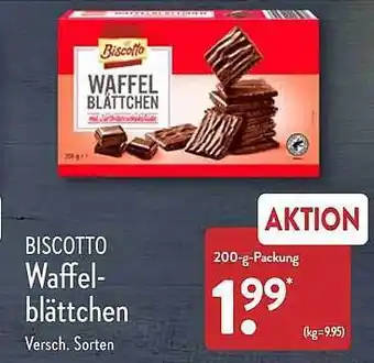 Aldi Nord Biscotto waffelblättchen Angebot