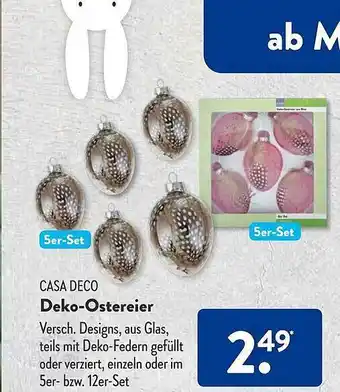 Aldi Süd Casa deco deko-ostereier Angebot