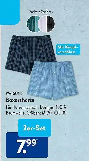 Aldi Süd Watson's boxershorts Angebot