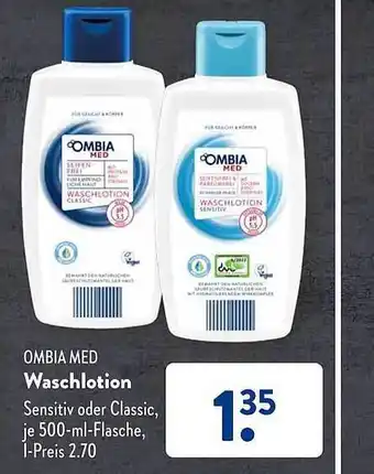 Aldi Süd Ombia med waschlotion Angebot